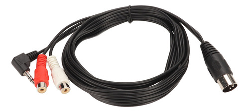 Para Cable Din De 5 Pines Macho A 2 Conectores Rca Hembra Y