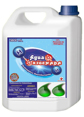 Agua Oxigenada Galón 12% - mL a $14