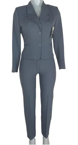Traje Sastre Dama Gris Oxford MercadoLibre