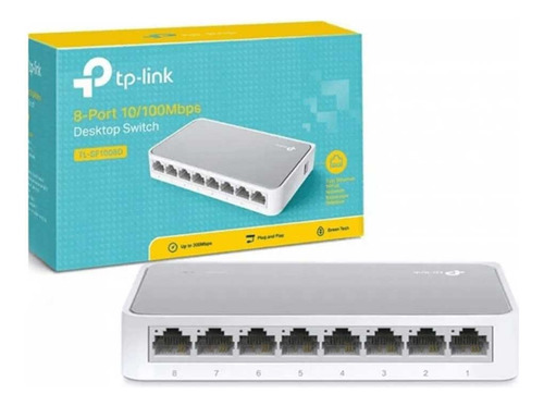 Switche 8 Puertos Para Red. Tplink 10/100 Mbps