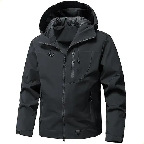 ジャケット・アウター Outer Shell Water-Proof Mods Coat Men's Hooded Jacket Waterproof Windproof Outdoor Coat
