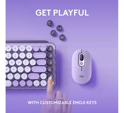 Teclado Inalámbrico Logitech Pop Keys Mechanical Con Emoji