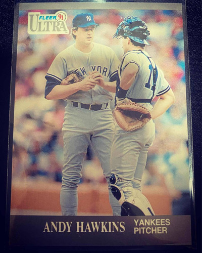 Carta Béisbol 1991 Andy Hawkins