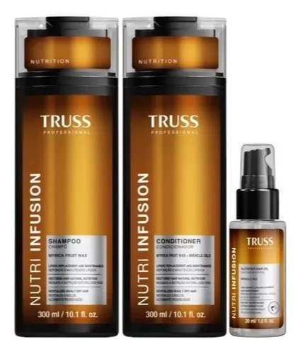 Kit Truss Nutri Infusion 1 Shampoo 1 Cond 300ml 1 Óleo 30ml