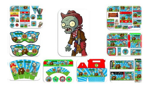 Kit Imprimible Plantas Vs Zombies Candy Bar Golosinas N1