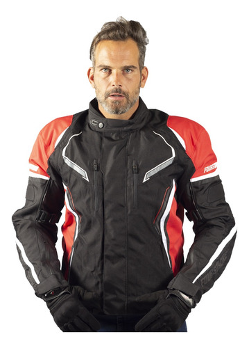 Campera Moto Fourstroke Assen Cordura Protecciones - Fas