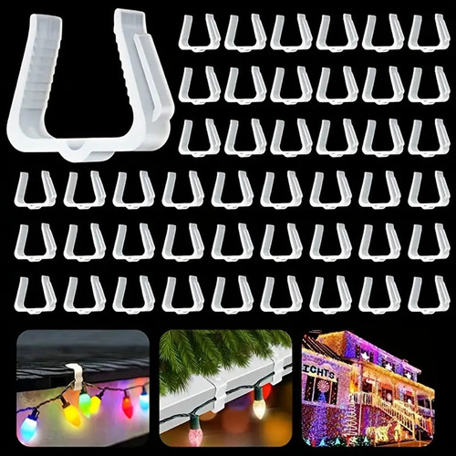 Mz 50 Ganchos For Colgar Luces Navideñas, Tablas De Fascia