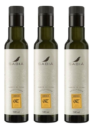 Kit 3azeites Sabia Koroneiki 500ml