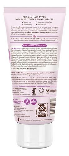 Babo Botanicals Acondicionador Suavizante Con Aceite De Onag