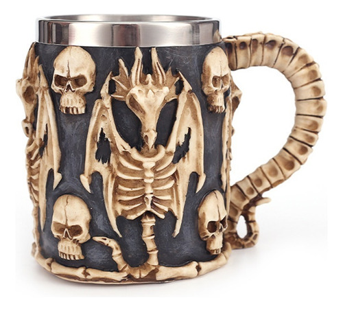 Taza De Acero Inoxidable Con Copa De Cóctel Con Calavera De