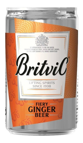 Ginger Beer Britvic Lata X 150 Cc  Origen Uk - Pack X 24 Und