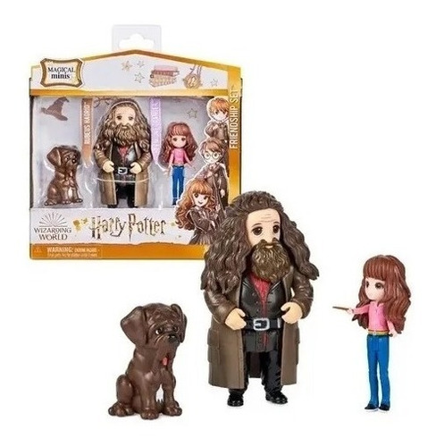 Harry Potter Figuras Friendship Set Fang Hagrid Y Hermione