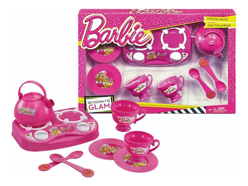 Barbie Juego De Cocina Con Anafe Y Set De Te Original