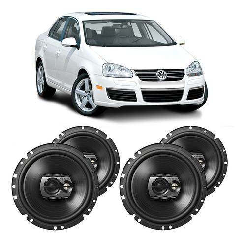 Alto Falante Vw Jetta 2007 A 2010 Pioneer 200w Rms Kit