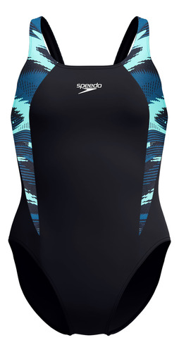 Traje De Baño Hyperboom Splice Muscleback Para Mujer Speedo Negro 34