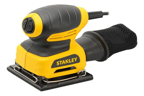 Lijadora  profesional  orbital Stanley STEL401  amarilla 60Hz 220W 120V