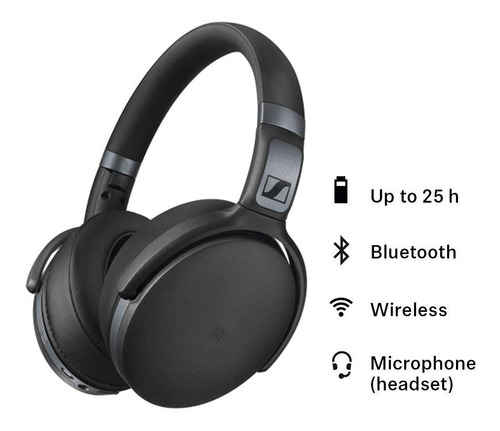 Auriculares Gamer Sennheiser Hd 4.40bt Inalámbrico Bluetooth