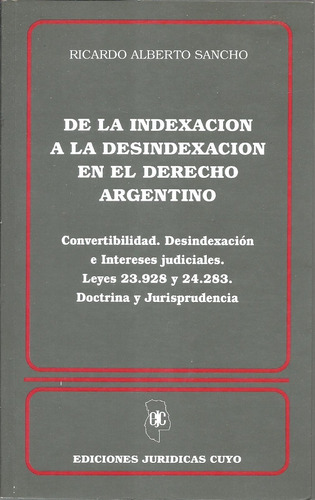 De La Indexacion A La Desindexacion En Derecho - Sancho Dyf