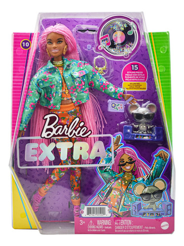 Barbie Extra Vinilo 15 Piezas Con Estilo 29cm Mattel Cd