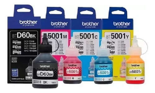 Tinta Brother Btd60 Negro+ Bt5001 Color T310/510/710 Boedo