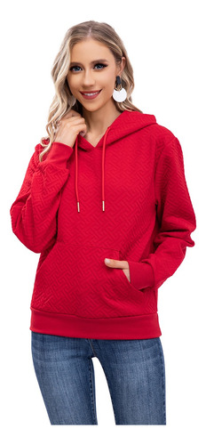 Sudadera Mujer Casual Deportiva Con Gorro Cálido Confortable