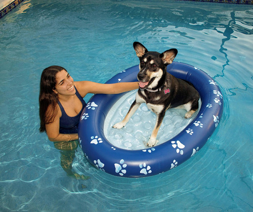 Flotador Inflable Para Mascotas Poolcandy Paw, Tamaño Grande