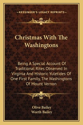 Libro Christmas With The Washingtons: Being A Special Acc...