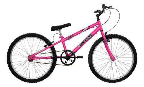 Bicicleta De Paseeio Aro 24 Ultra Bikes Rebaixada Sem Marcha Cor Rosa