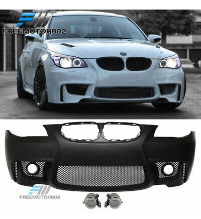 Fits 04-10 Bmw E60 5-series 1m Style Front Bumper Conver Zzg