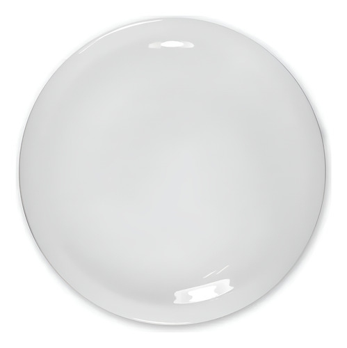 X12 Plato Playo 24 Cm Schmidt Porcelana Blanca A Angosta Color Blanco Ala Angosta