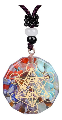 Pendiente Organita Metatron Geometría Sagrada Collares