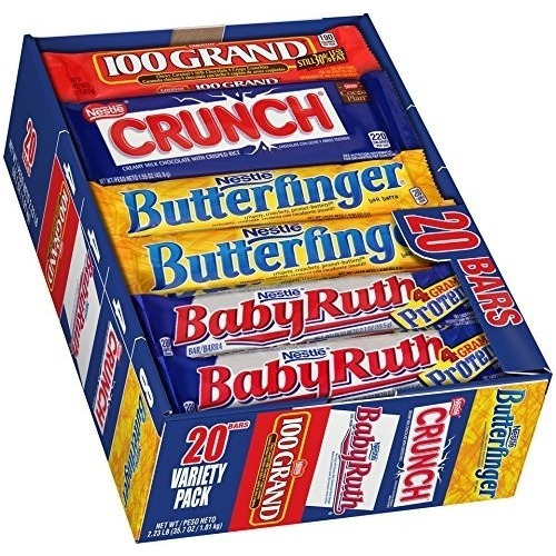 Nestlé Candy Candy Chocolate Bar Variety Pack, 20 Conde