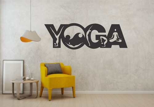 Cuadro Yoga Corte Láser 30x95 Cm Negro Negro