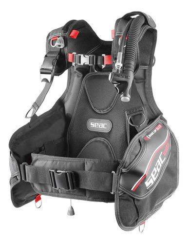 Seac Ego Scuba Diving Bcd (negro/rojo, Xx-pequeño)