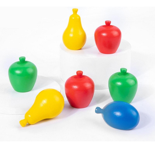 Clasificación De Color Del Juego De La Fruta De Madera