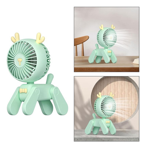 Portable Table Fan With Shape For Desktop Use