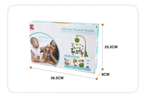 Imagen 5 de 5 de Mobile Little Bee Musical Goodway 6918 Abejitas