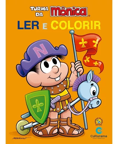 Coleção Livros Infantis Colorir Turma Da Mônica Grande C/6un