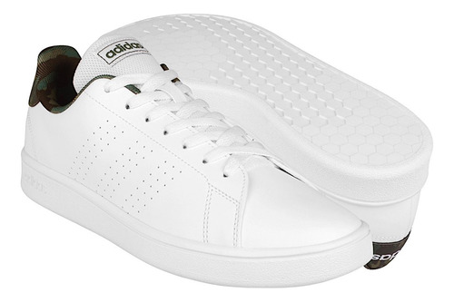 Tenis Caballero adidas Advantage Gw9283 Simipiel Blanco