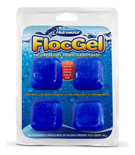 Floc Gel 4 Cubos Hidroazul - 90g