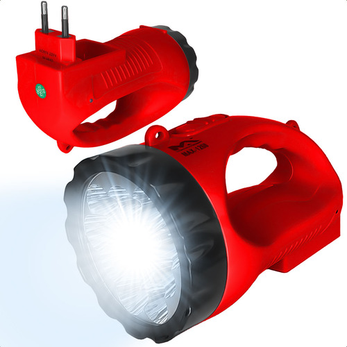 Lanterna 12 Led Recarregável Portátil Longo Alcance 900 Mah Potente 110/220v