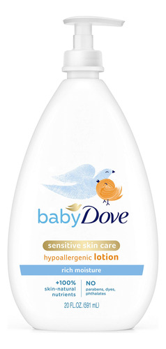 Baby Dove Loción Facial Y Corporal Humedad Rica 20 Oz