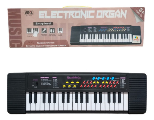 Piano Organo Musical Teclado Infantil + Micrófono Carga Usb
