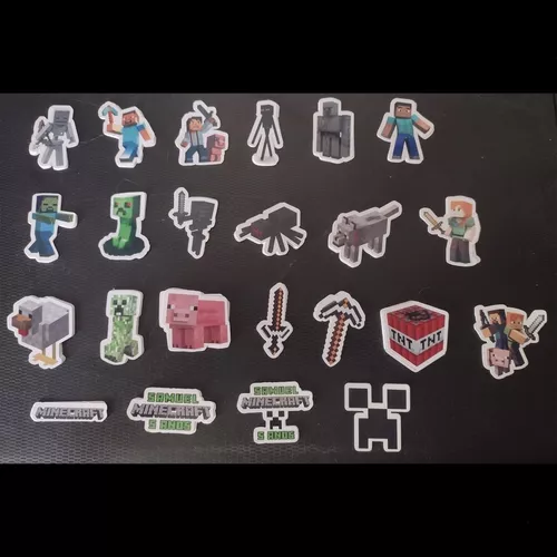 50 Tags, Topper, Apliques Para Docinhos Games - Minecraft