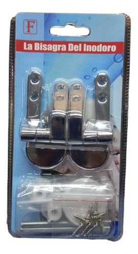 Imagen 3 de 3 de Kit De Reparacion Bisagra Metalica Para Asiento De Inodoro