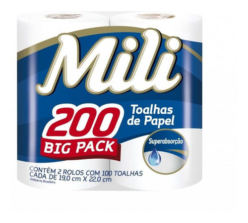 Papel Toalla Cocina Premium X2 100 Hojas Mili