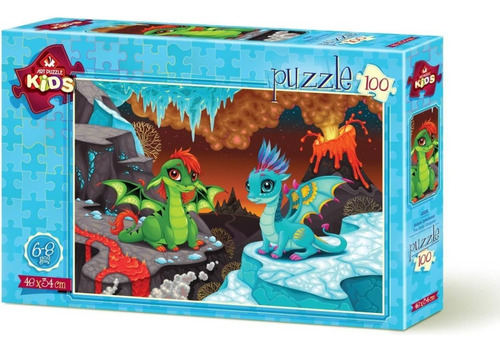 Art Kids Dinosaurios Bebés 100 Piezas Art Puzzle 4509