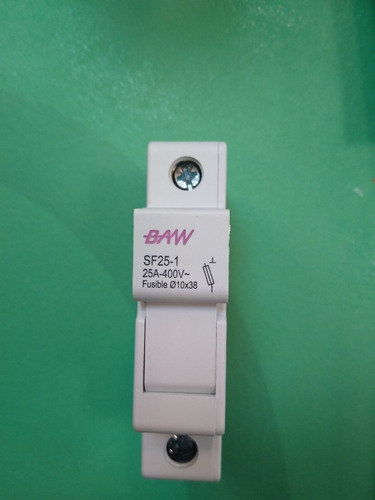 Imagen 3 de 8 de Seccionador 25a Portafusible P/fususible 10x38 Baw Tabaquera