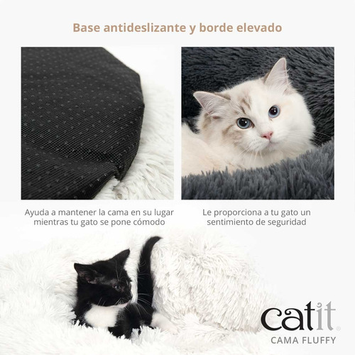 Imagen 6 de 6 de Cama Moises Para Gatos Extremadamente Mullida Catit Fluffy