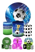 Comprar Painel Redondo E Capas Cilindro Tecido Sublimado Futebol